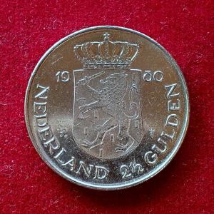 Netherlands 2½ Gulden - Beatrix Investiture of New Queen 1980 Commemorative Coin