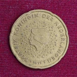 Netherlands 20 Euro Cent - Beatrix  1999 Coin