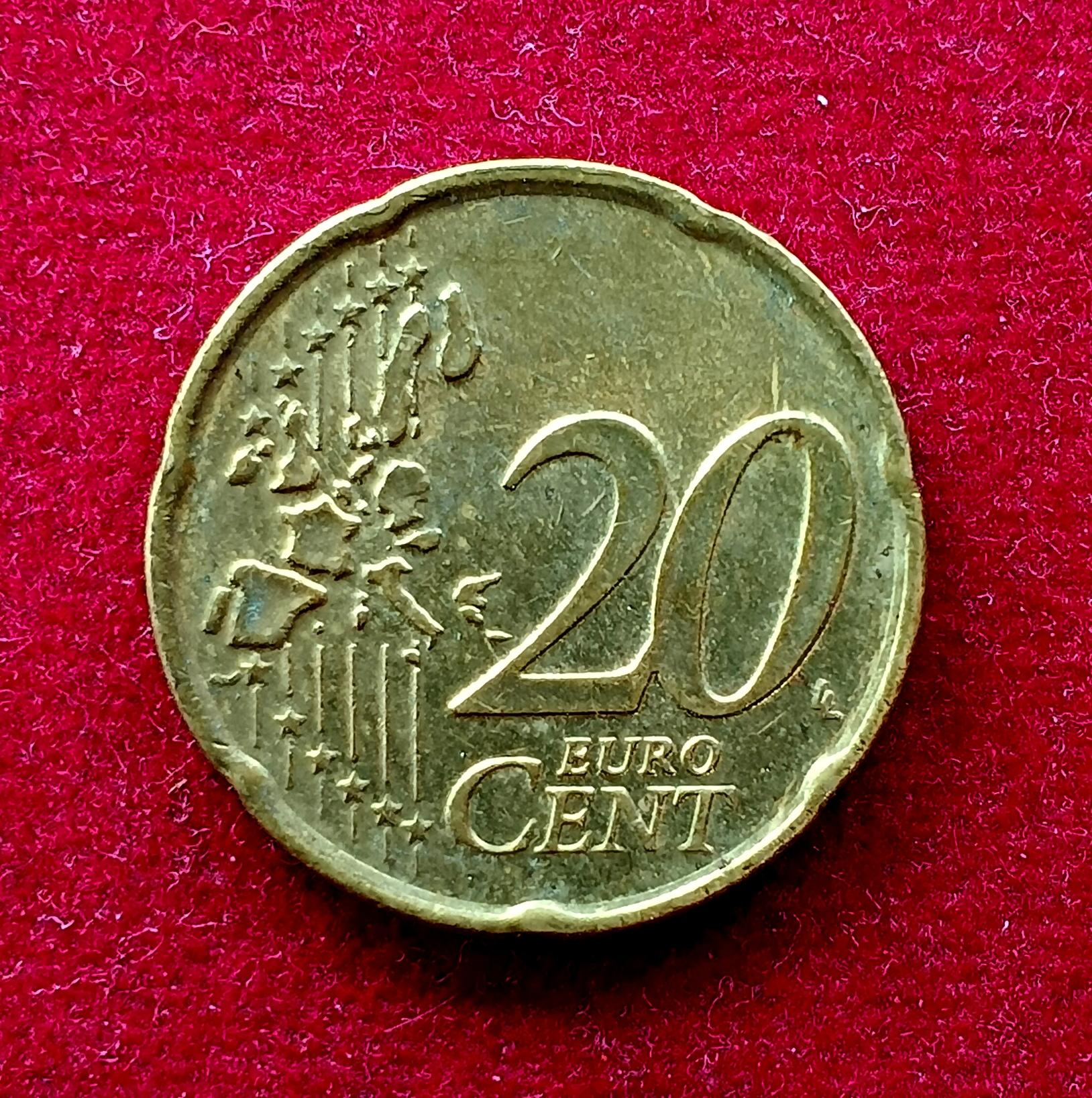 Netherlands 20 Euro Cent - Beatrix 2001 Coin