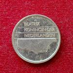 Netherlands 25 Cents Beatrix 1991 Coin