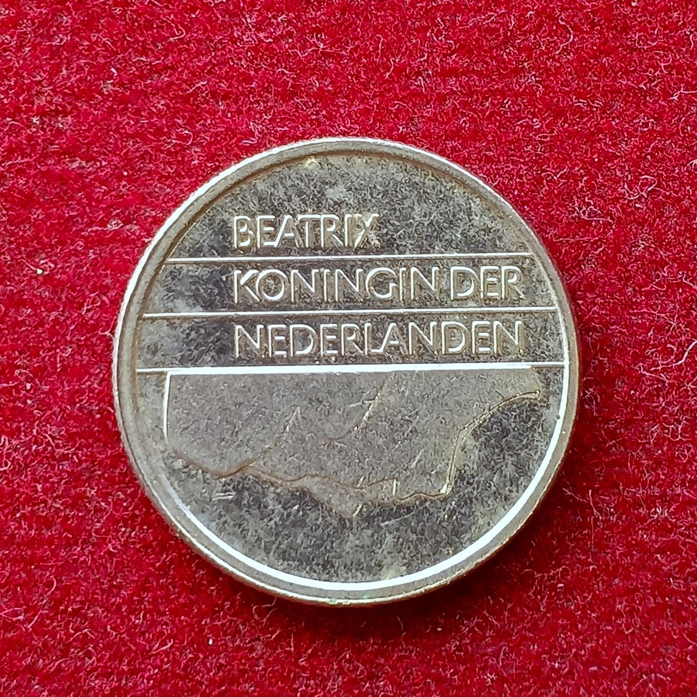 Netherlands 25 Cents Beatrix 1991 Coin