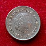 Netherlands 25 Cents Juliana 1976 Coin