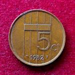 Netherlands 5 Gulden Beatrix 1982 Coin