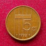 Netherlands 5 Gulden Beatrix 1992 Coin
