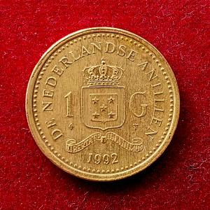 Netherlands Antilles 1 Gulden Beatrix 1992 Coin