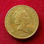 New Zealand 1 Dollar - Elizabeth II 1990 Coin