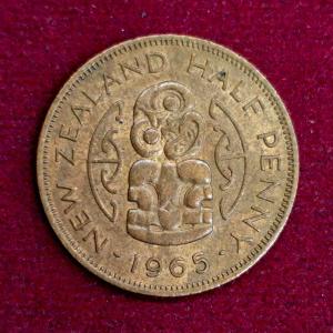 New Zealand 1/2 Penny - Elizabeth II 1965 Coin