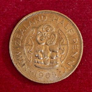 New Zealand 1/2 Penny - Elizabeth II 1965 Coin
