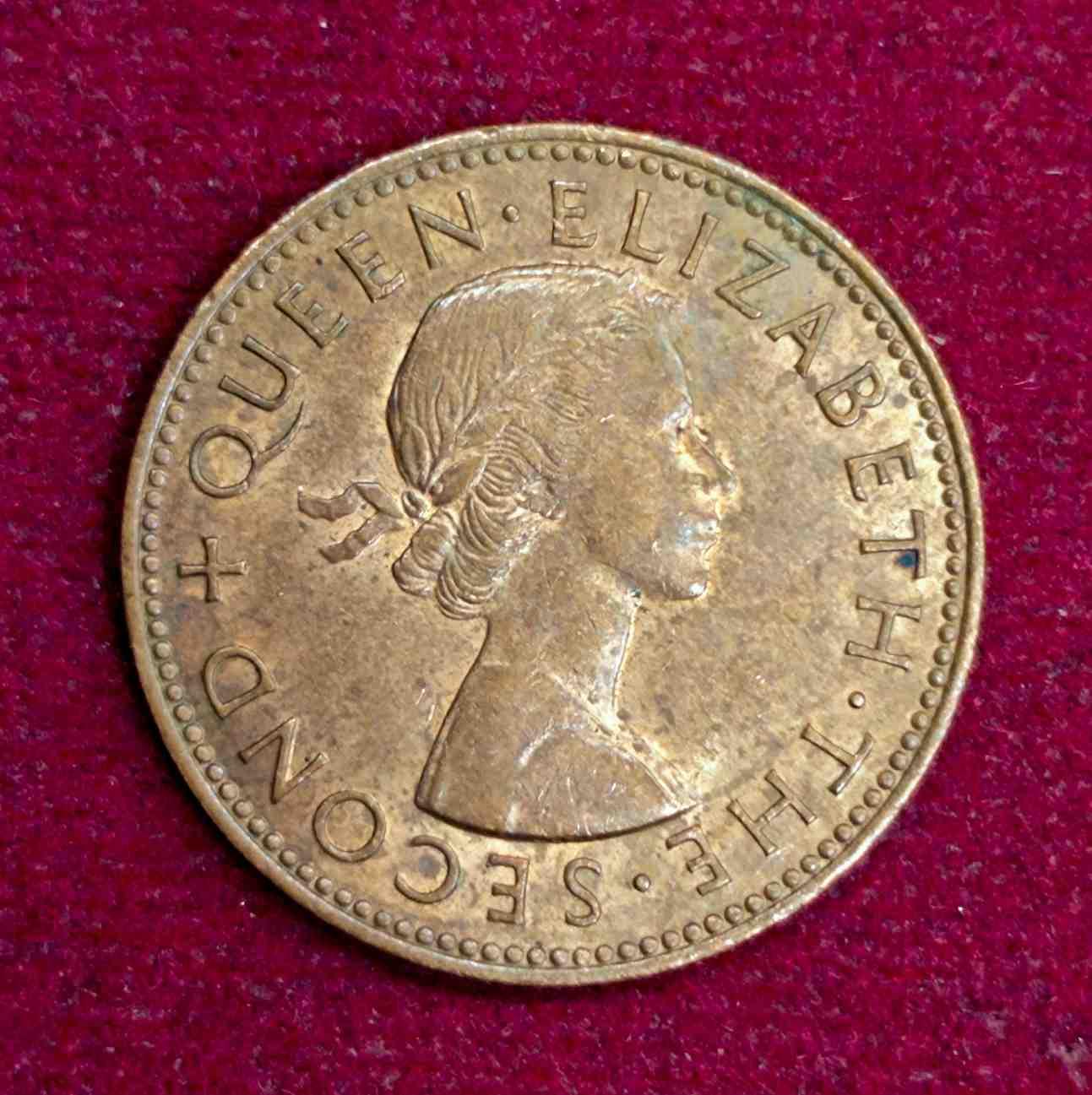 New Zealand 1/2 Penny - Elizabeth II 1965 Coin