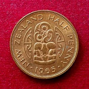 New Zealand 1/2 Penny - Elizabeth II 1965 Coin