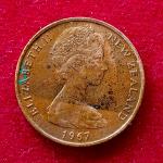 New Zealand 2 Cents - Elizabeth II 1967 Coin