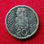 New Zealand 20 Cents Elizabeth II 2008  Coin