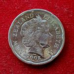 New Zealand 20 Cents Elizabeth II 2008  Coin