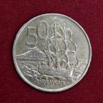 New Zealand 50 Cents - Elizabeth II 1975 Coin