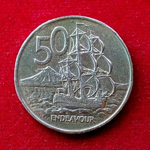 New Zealand 50 Cents - Elizabeth II 1976 Coin