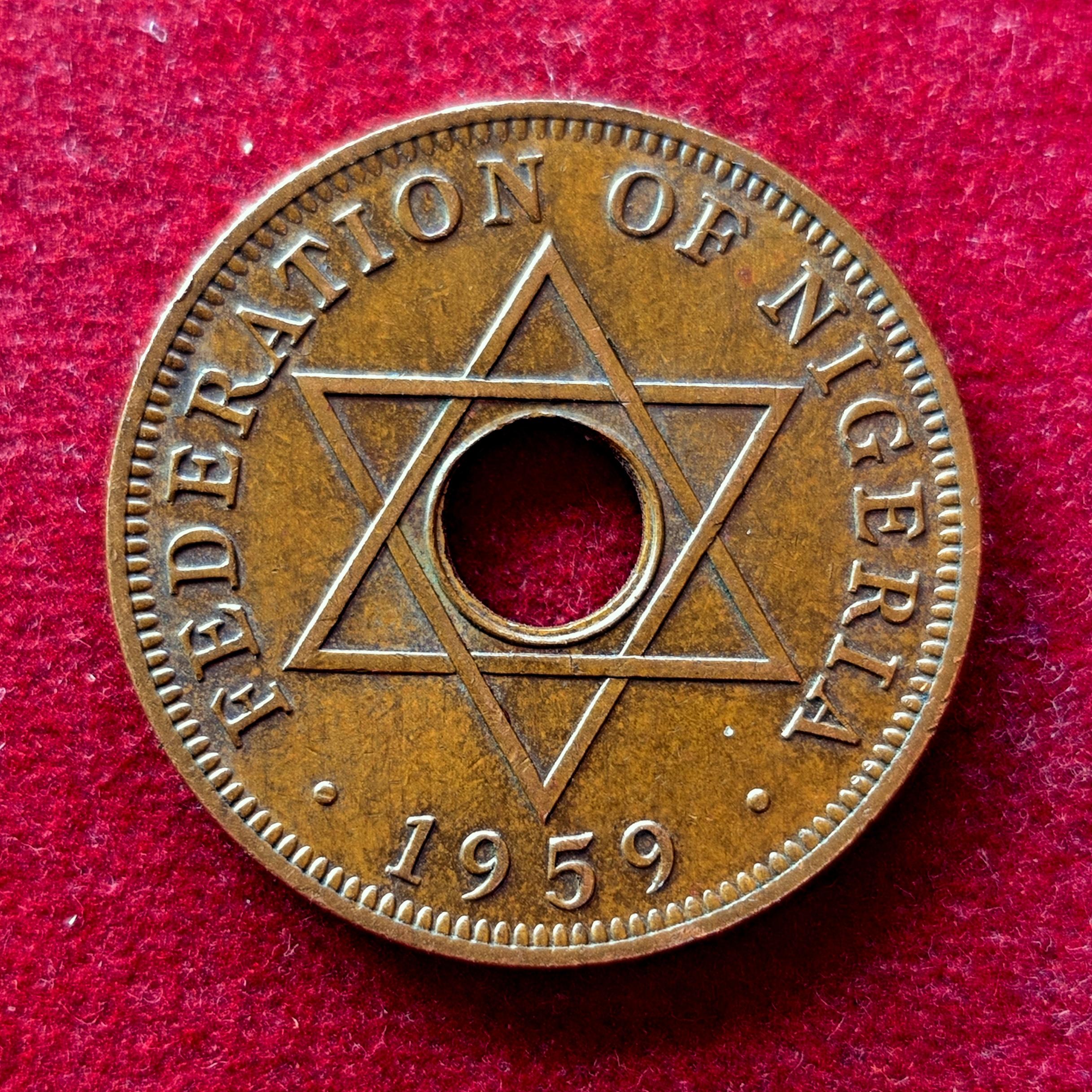 Nigeria 1 Penny Elizabeth II 1959 Coin