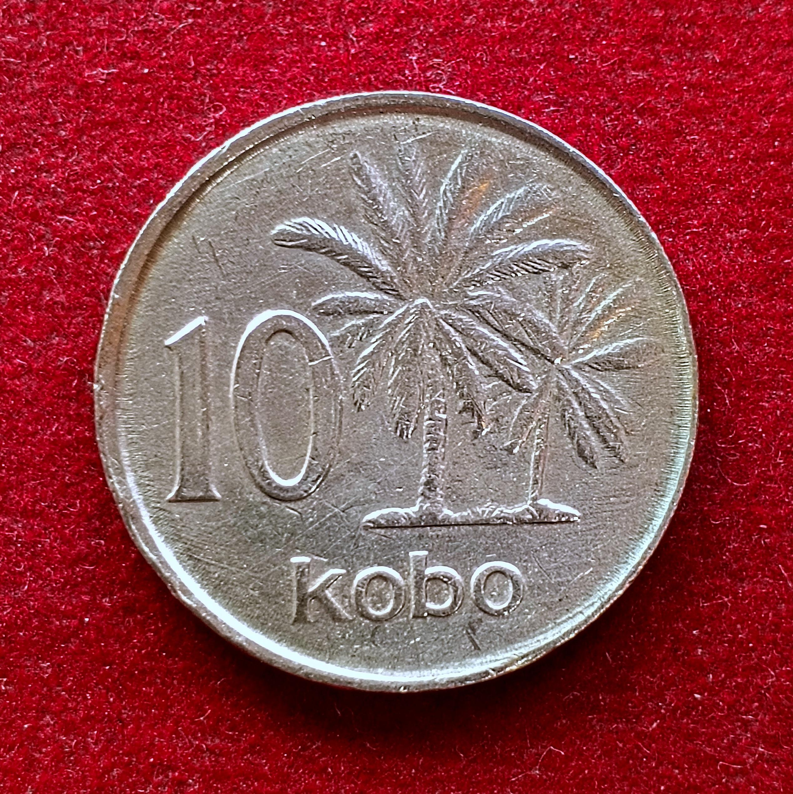 Nigeria 10 Kobo 1988 Coin