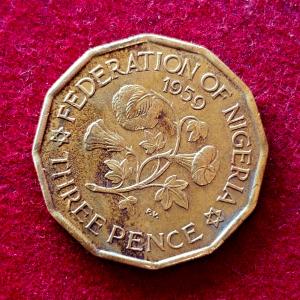 Nigeria 3 Pence - Elizabeth II 1959 Coin