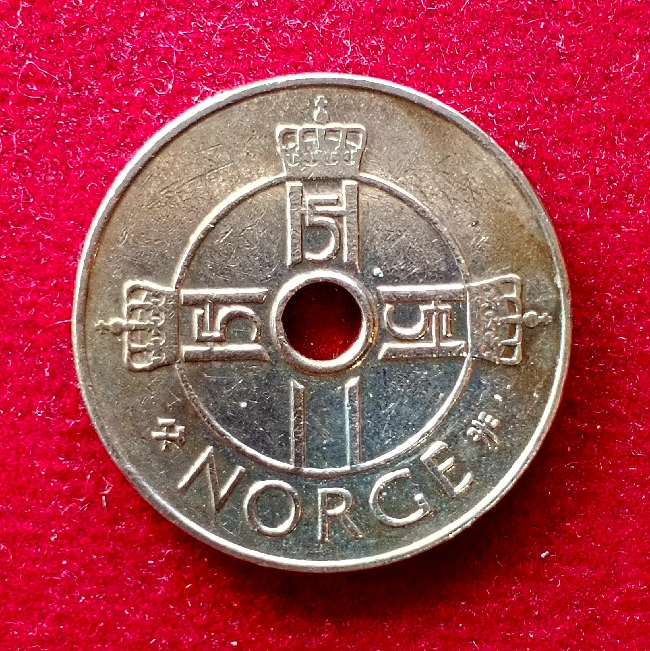 Norway 1 Krone Harald V 1997 Coin