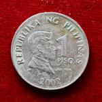 Philippines 1 Piso 2002 Coin