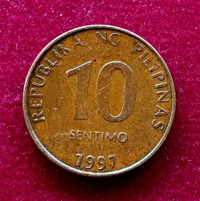 Philippines 10 Sentimo 1997 Coin