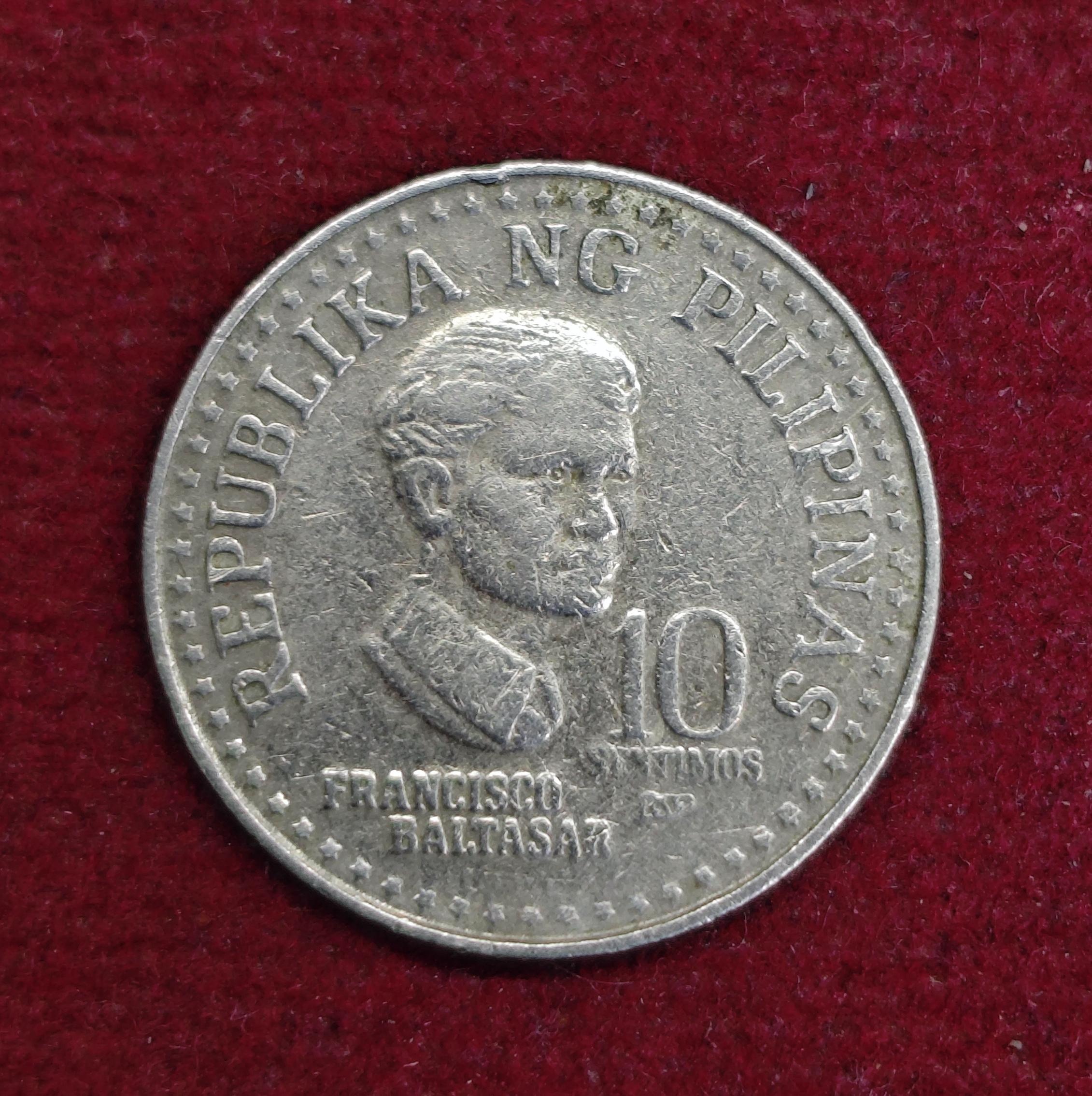 Philippines 10 Sentimos 1980 Coin