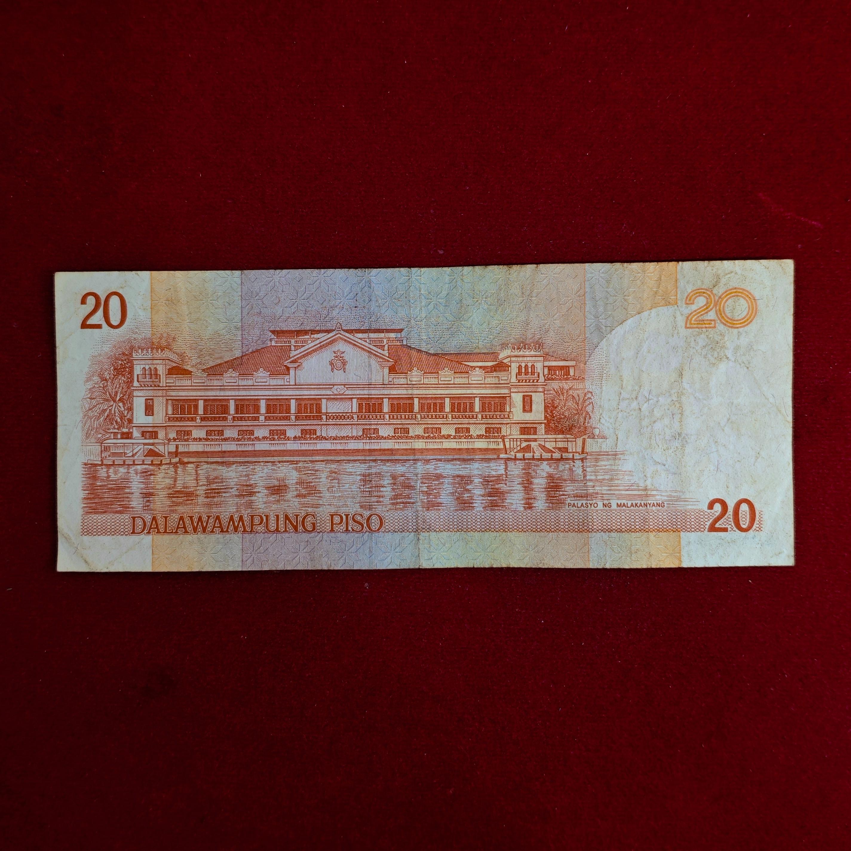 Philippines 20 Piso Manuel L. Quezon 2004 Banknote