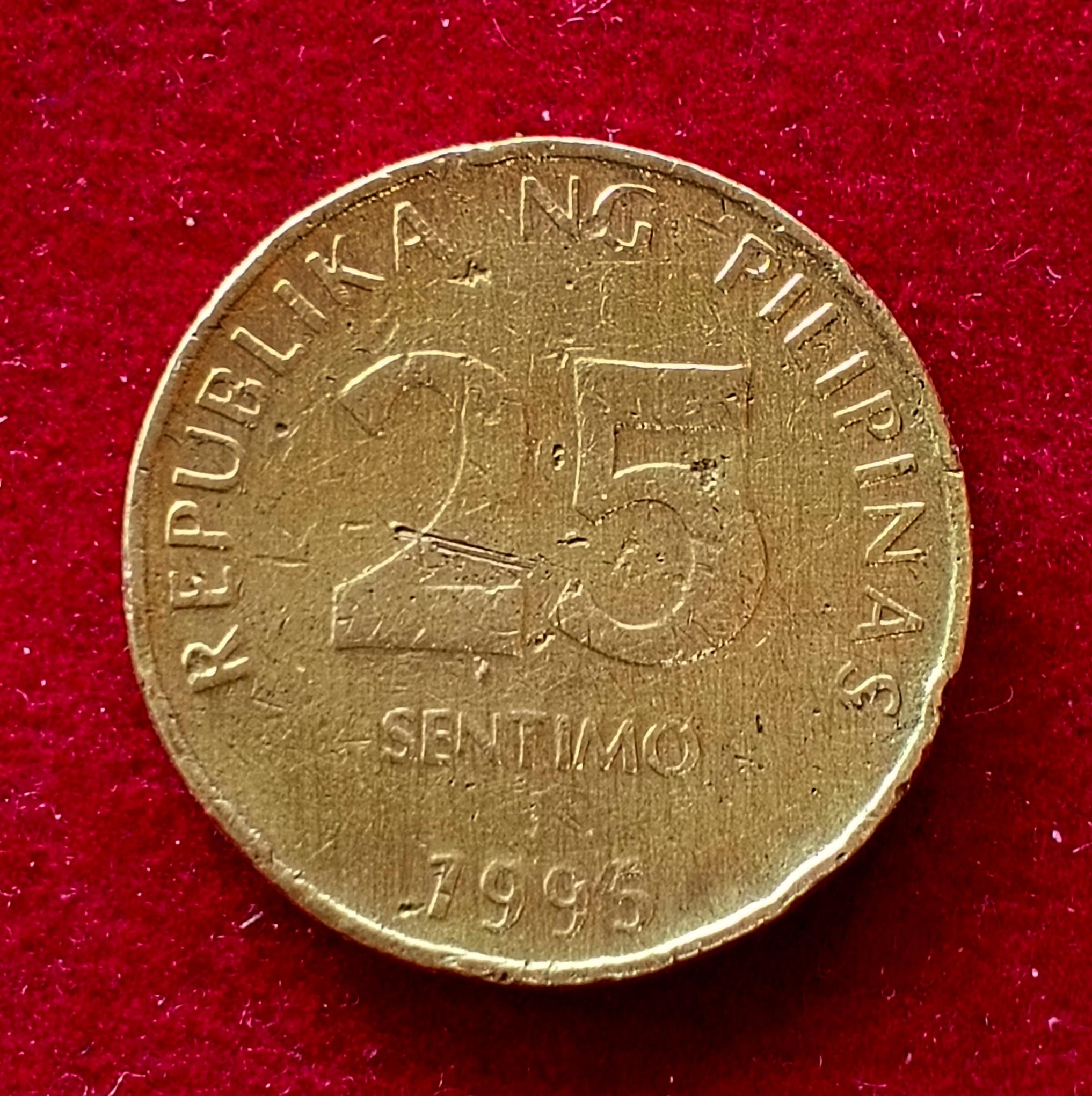 Philippines 25 Sentimo 1995 Coin