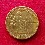 Philippines 5 Centavos 1963 Coin
