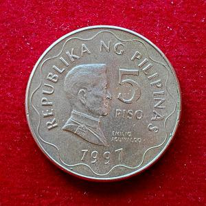 Philippines 5 Piso 1997 Coin