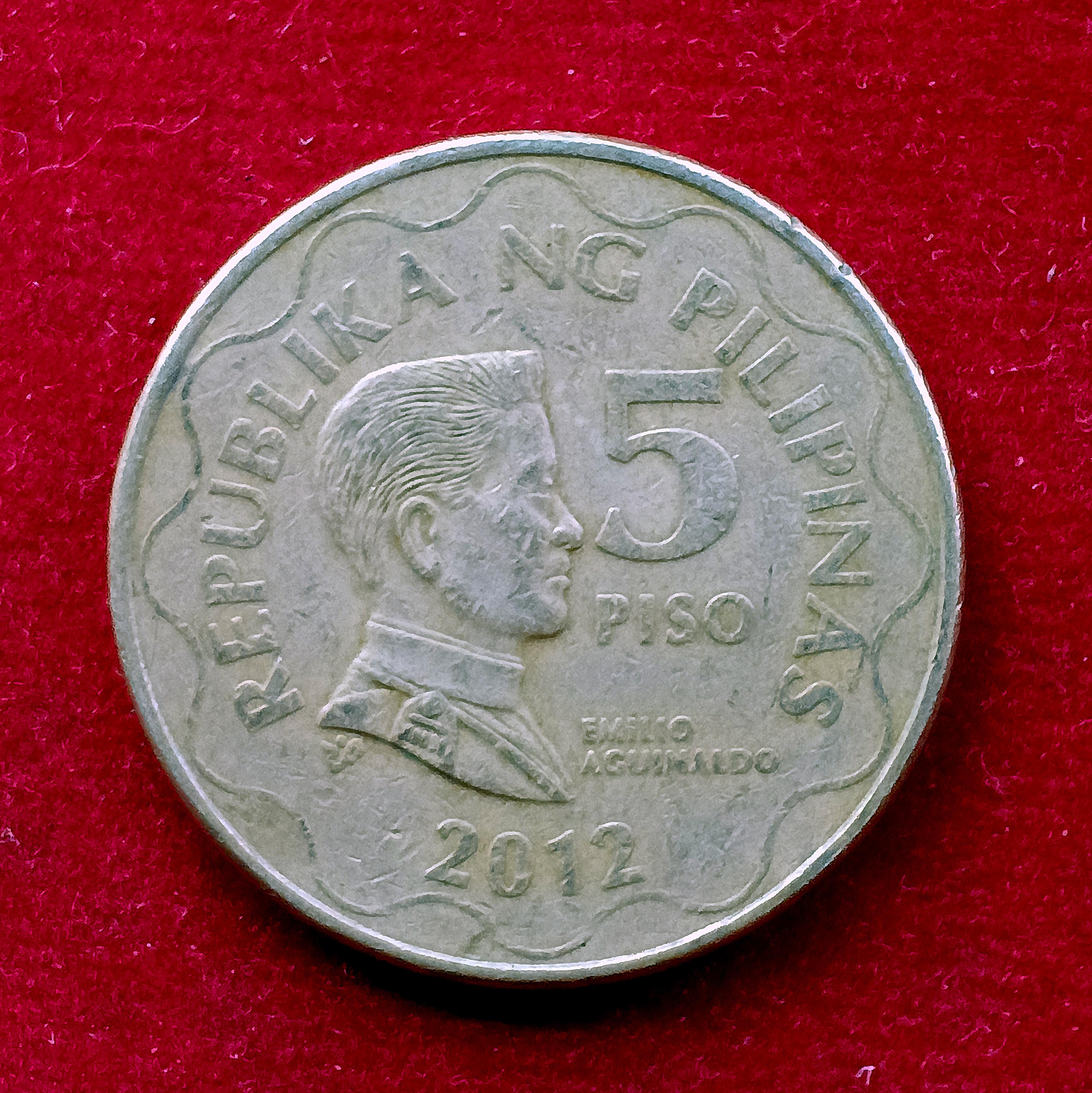 Philippines 5 Piso 2012 Coin