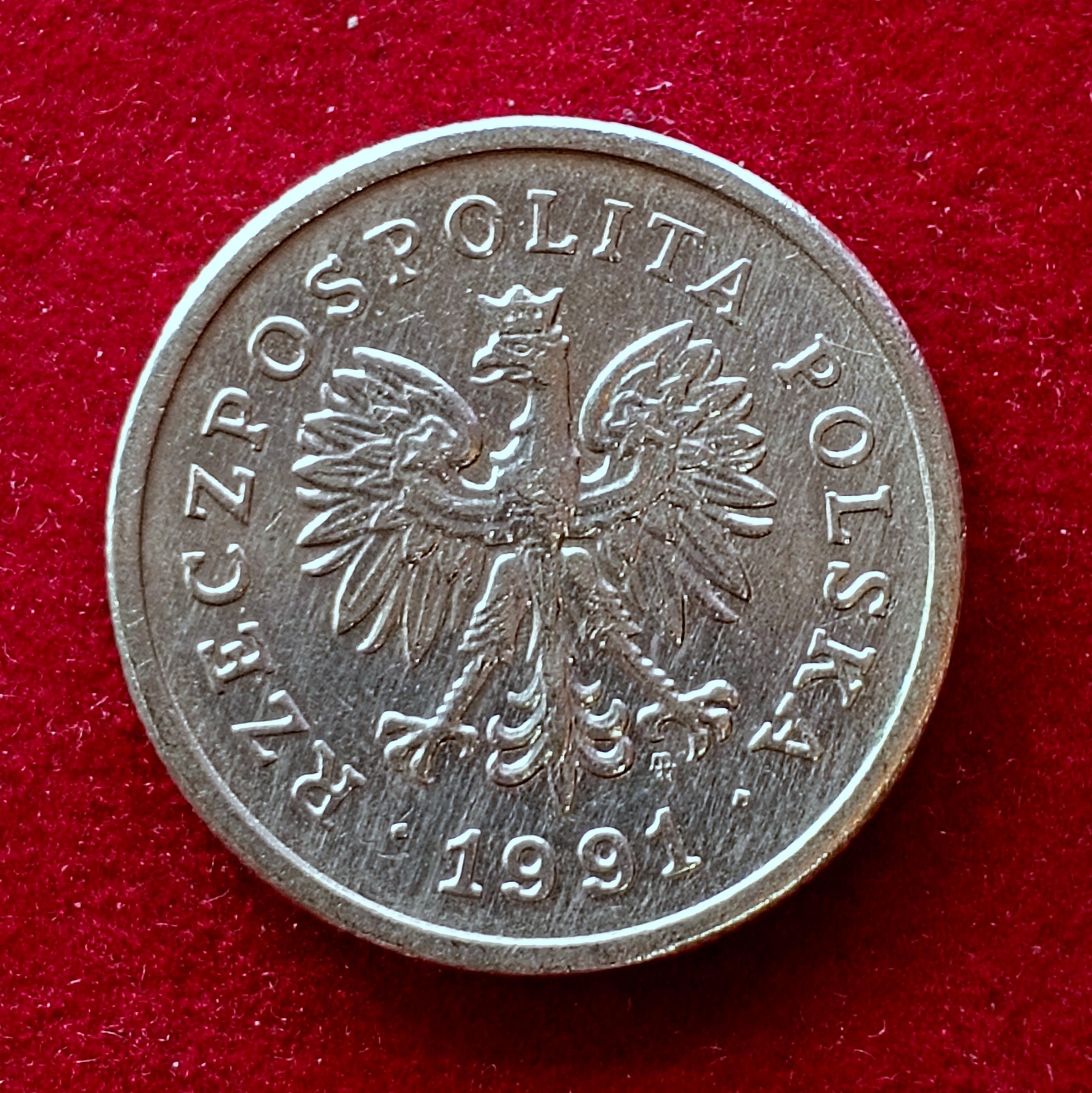 Poland 1 Zloty 1991 Coin