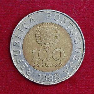 Portugal 100 Escudos 1998 Coin