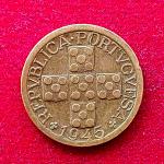 Portugal 20 Centavos 1945 Coin