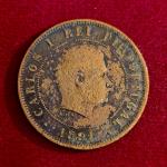 Portugal 20 Reis - Carlos I 1891 Coin