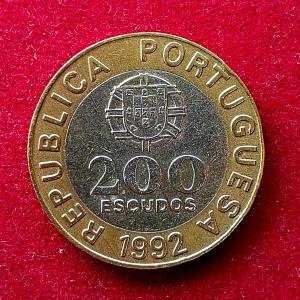 Portugal 200 Escudos 1992 Coin