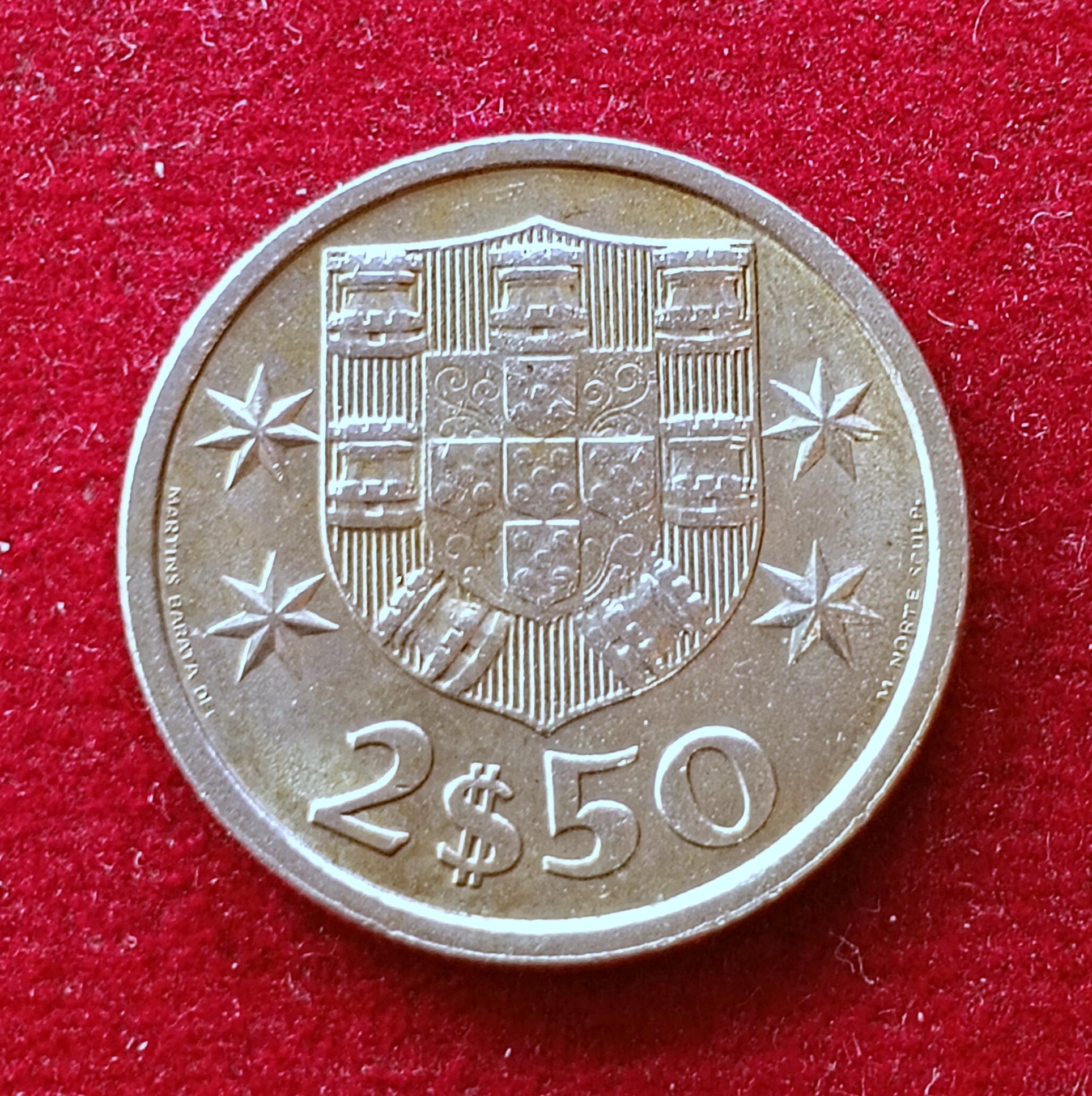 Portugal 2.50 Escudos 1983 Coin