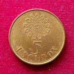 Portugal 5 Escudos 1990 Coin