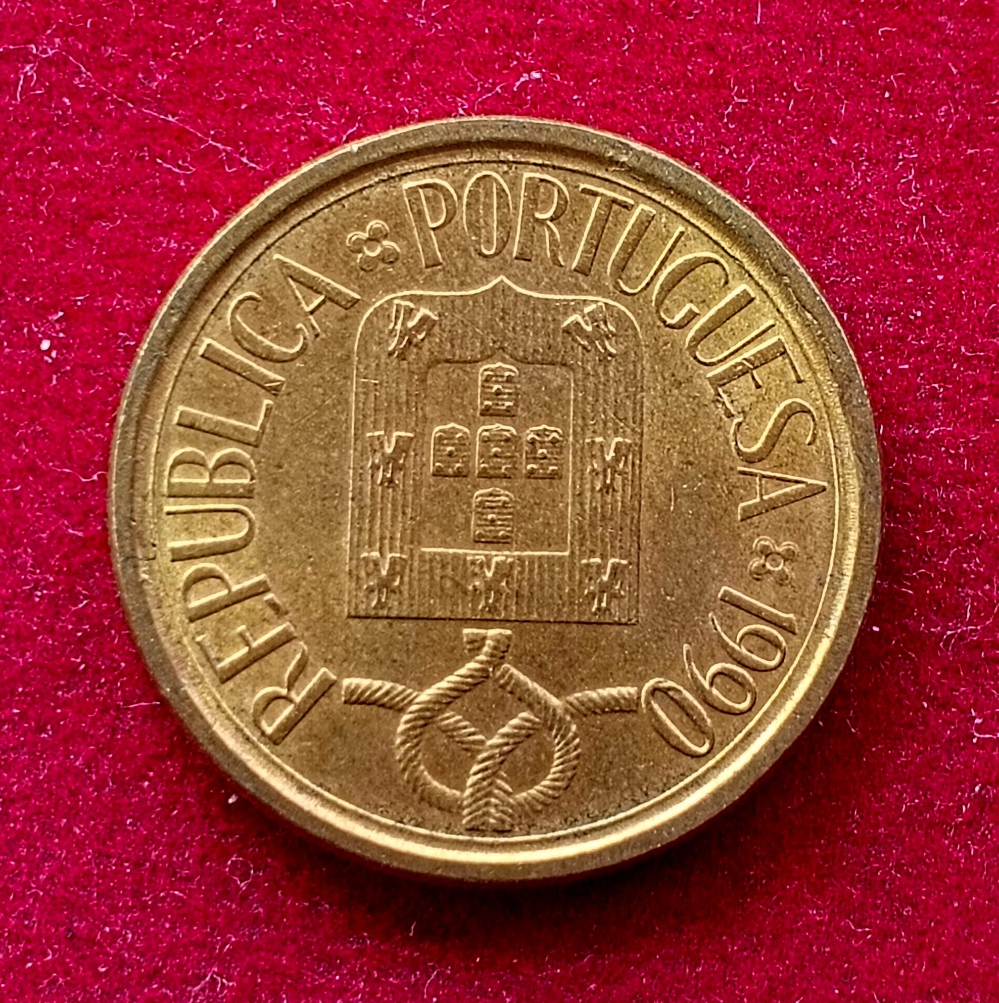 Portugal 5 Escudos 1990 Coin