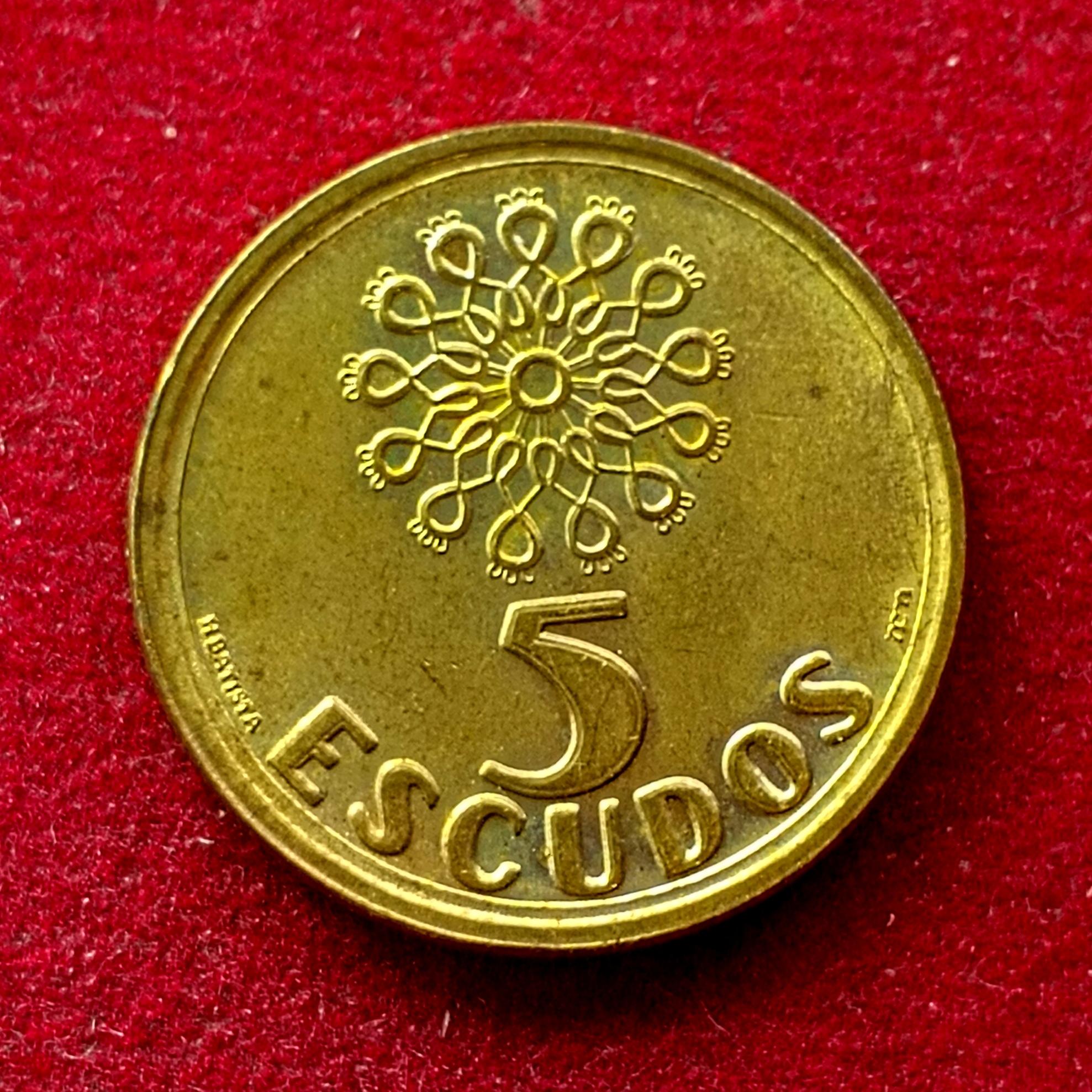 Portugal 5 Escudos 1998 Coin