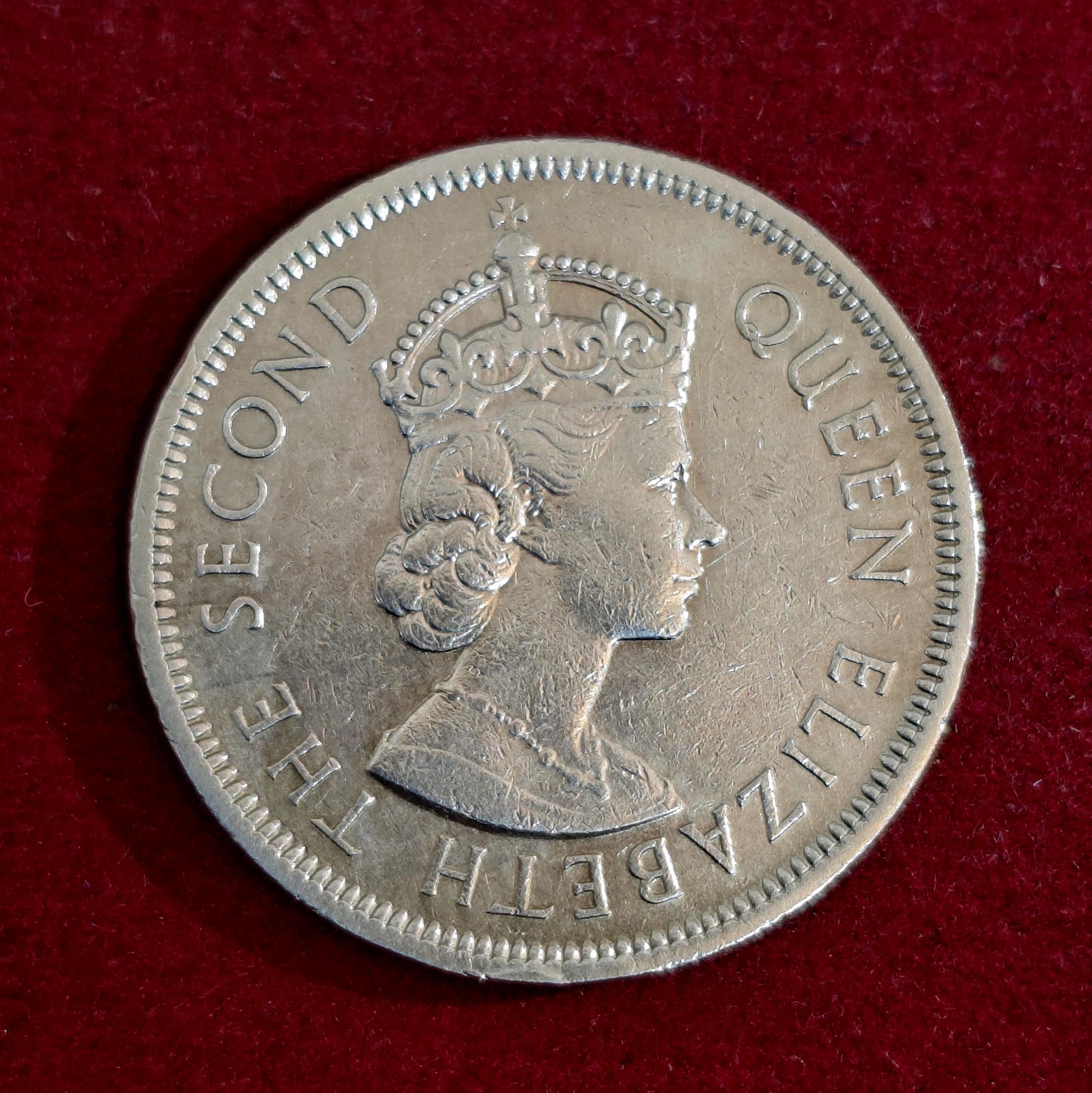 Hong Kong 1 Dollar - Elizabeth II 1960 Coin