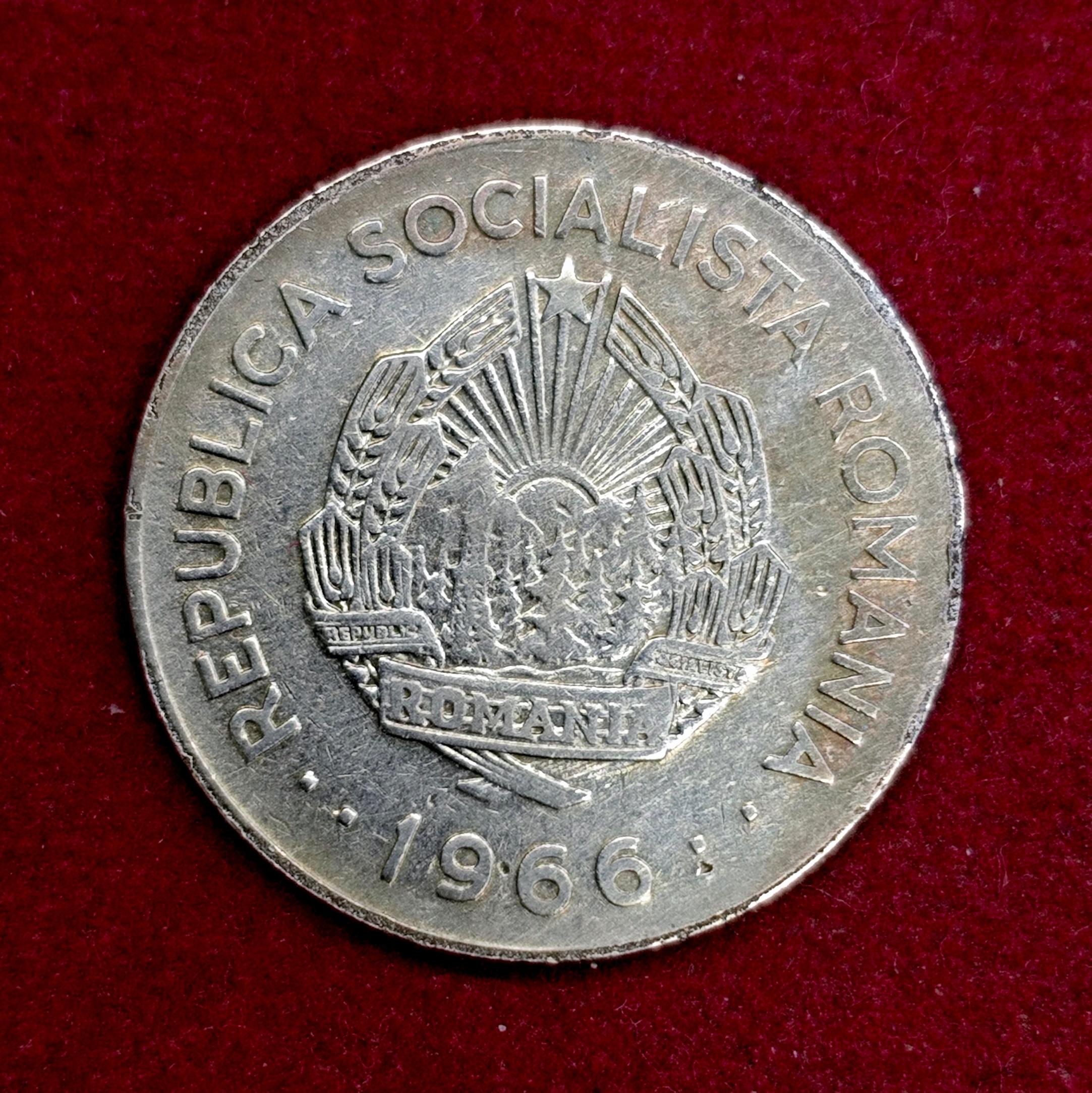 Romania 1 Leu 1966 Coin
