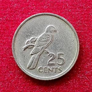Seychelles 25 Cents 1977 Coin