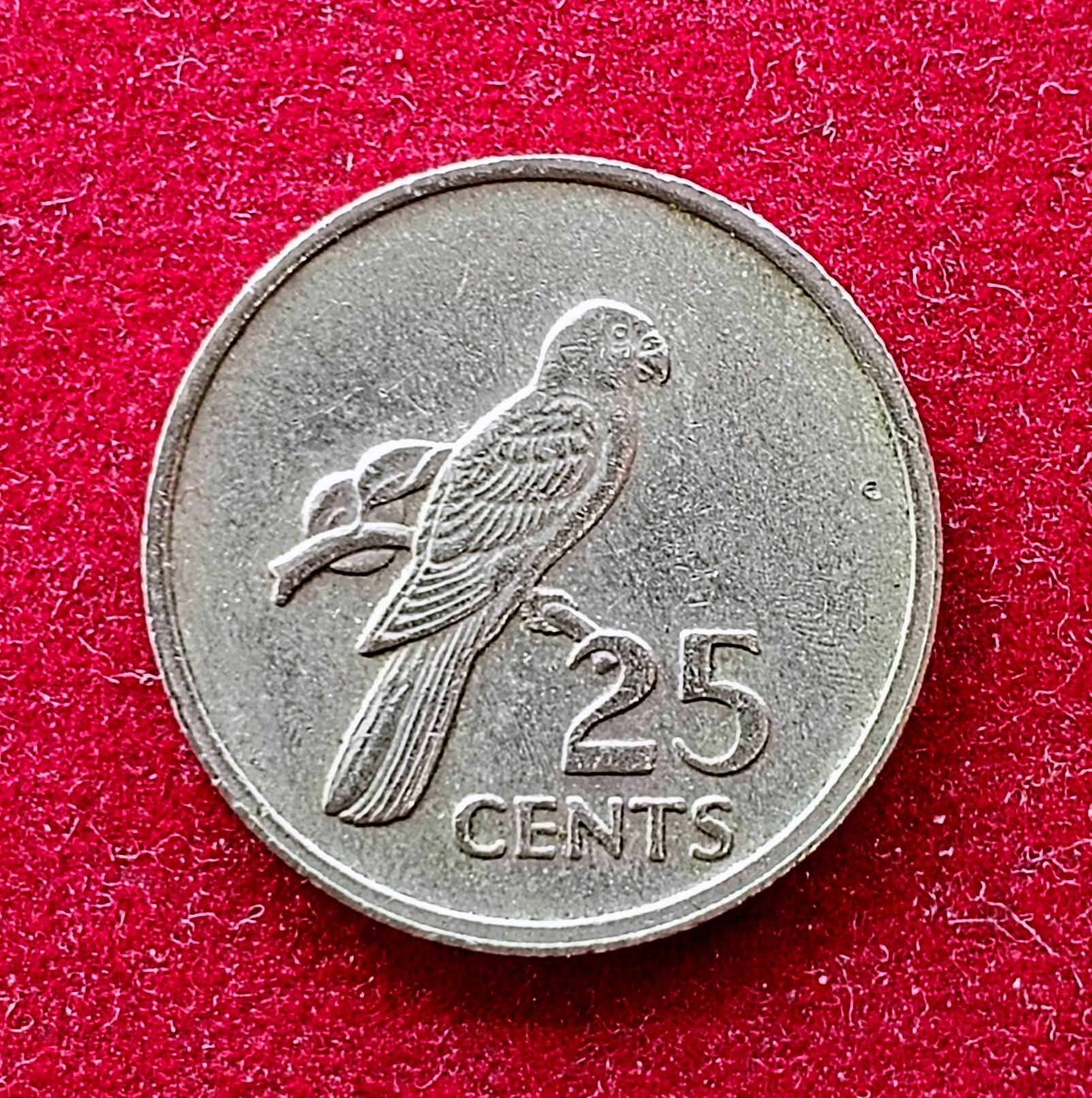 Seychelles 25 Cents 1977 Coin