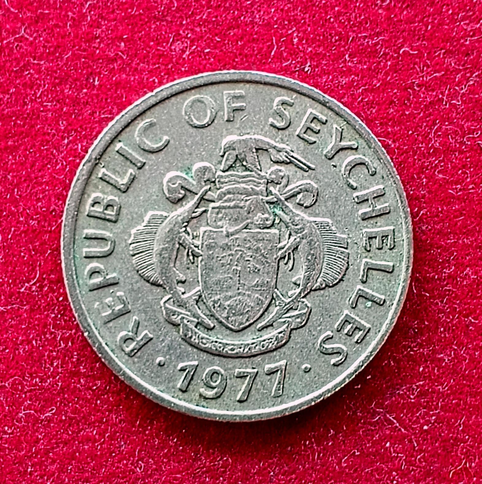 Seychelles 25 Cents 1977 Coin