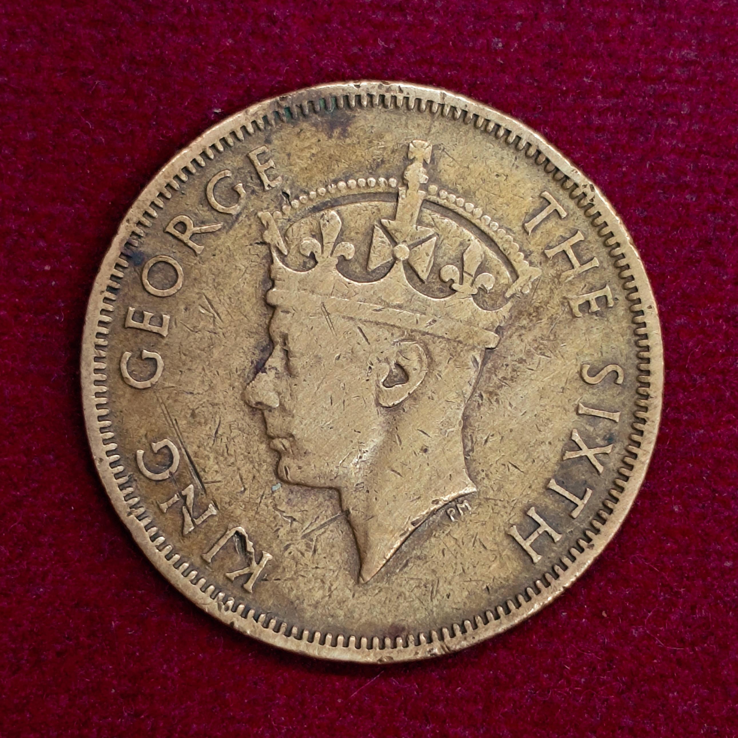 Seychelles 5 Cents George VI 1948 Coin