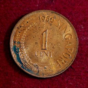 Singapore 1 Cent 1980 Coin