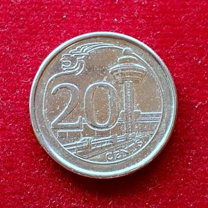 Singapore 20 Cents 2018 Coin