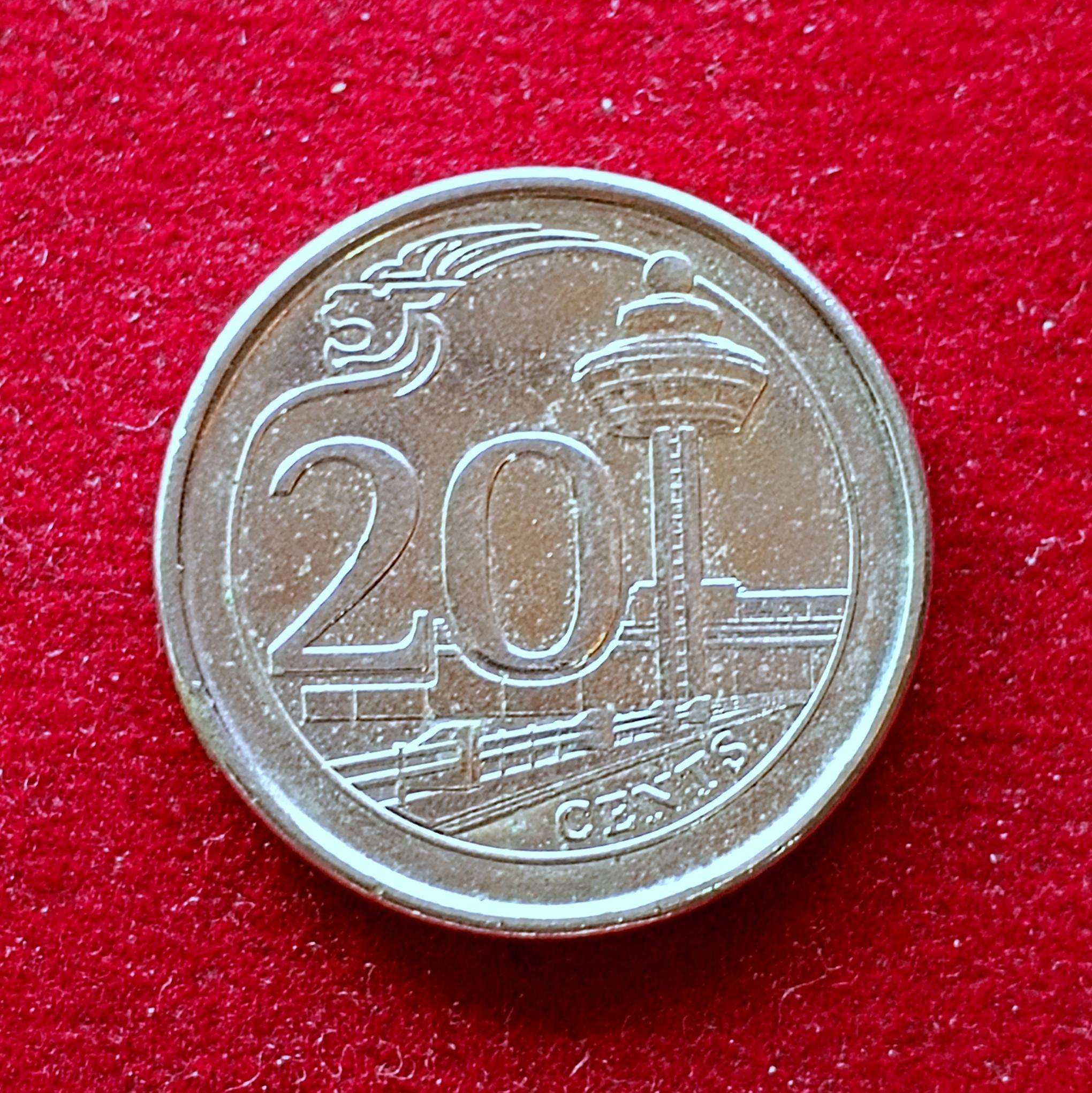 Singapore 20 Cents 2018 Coin