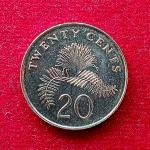 Singapore 20 Cents ribbon downwards 2006 Coin